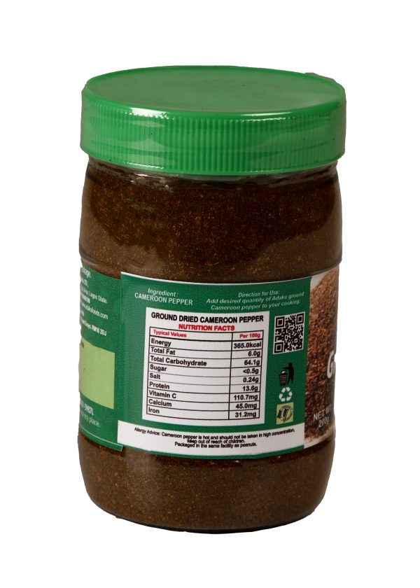 Adaku Foods cameroon Pepper 200g jar